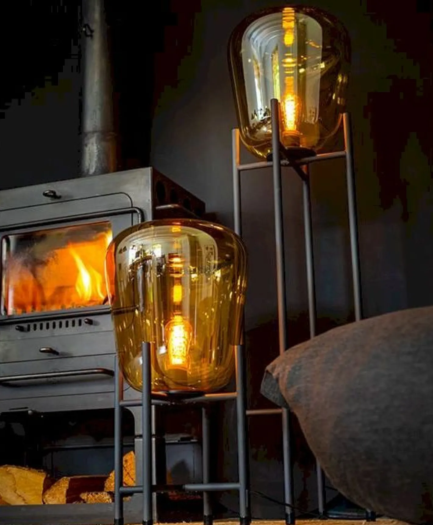Discount Eijerkamp Collectie Benn Vloerlamp Zwart, Goud