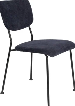 Best Zuiver Benson (set van 2) Eetkamerstoel Donkerblauw