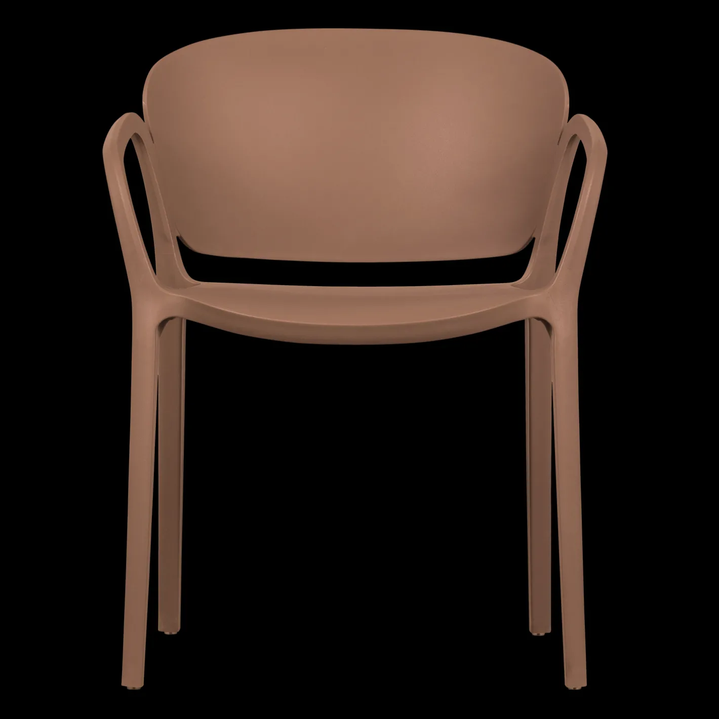 Best WOOOD Bent Tuinstoel Zalmroze