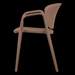 Best WOOOD Bent Tuinstoel Zalmroze