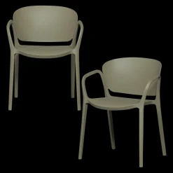 Discount WOOOD Bent Tuinstoel Green