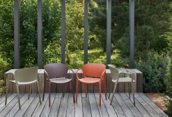 Discount WOOOD Bent Tuinstoel Green