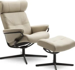 Clearance Stressless Berlin Relaxfauteuil + Hocker Latte
