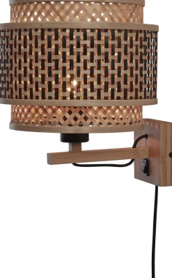 Hot Good&Mojo Bhutan 1 Arm Wandlamp Natural, Black