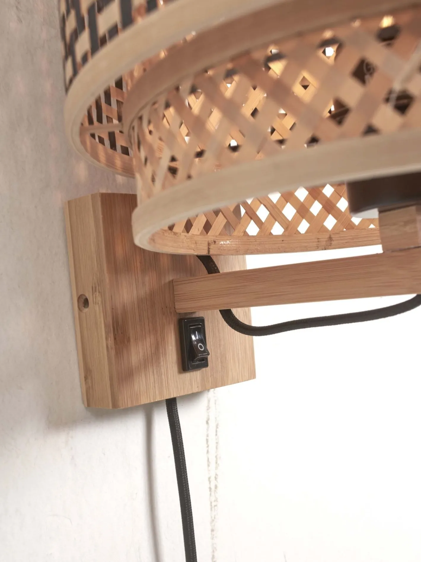 Hot Good&Mojo Bhutan 1 Arm Wandlamp Natural, Black
