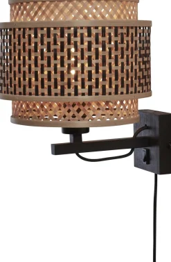 Best Good&Mojo Bhutan 1 Arm Wandlamp Black, Natural