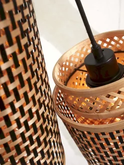 New Good&Mojo Bhutan 2 Shades Hanglamp Natural, Black