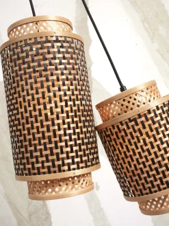 New Good&Mojo Bhutan 2 Shades Hanglamp Natural, Black
