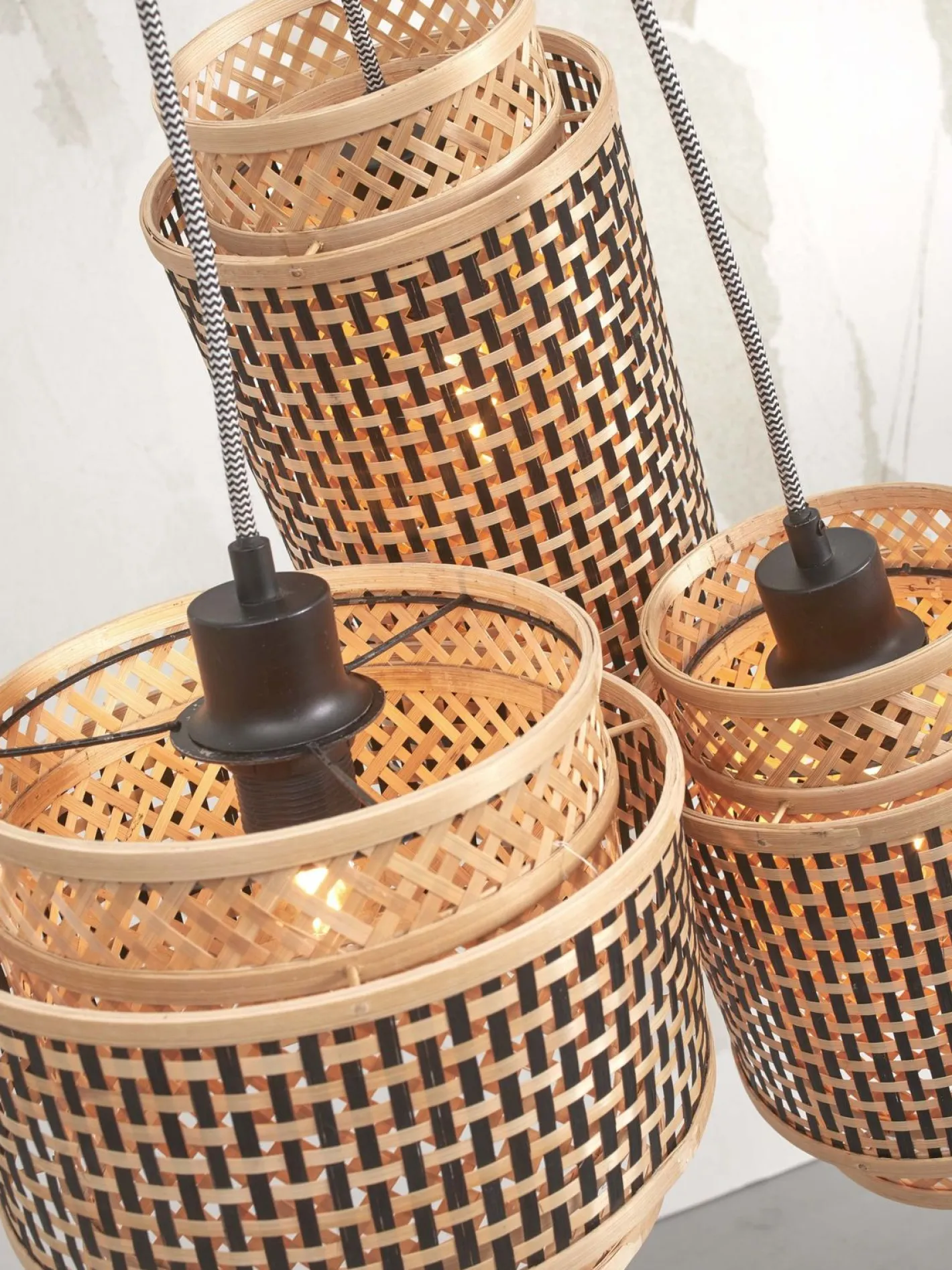 Discount Good&Mojo Bhutan 3 Shades Hanglamp Natural, Black