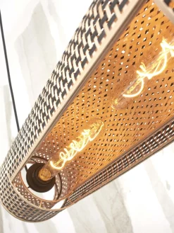New Good&Mojo Bhutan Cilinder Hanglamp Natural, Black