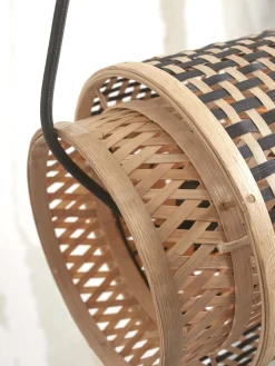 New Good&Mojo Bhutan Cilinder Hanglamp Natural, Black
