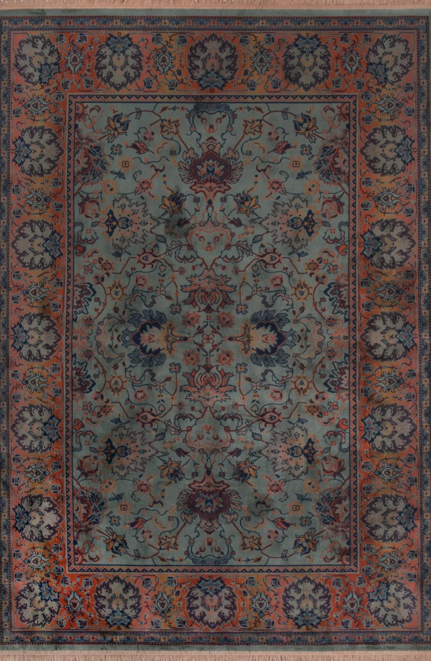 Online Dutchbone Bid Vloerkleed Old Green