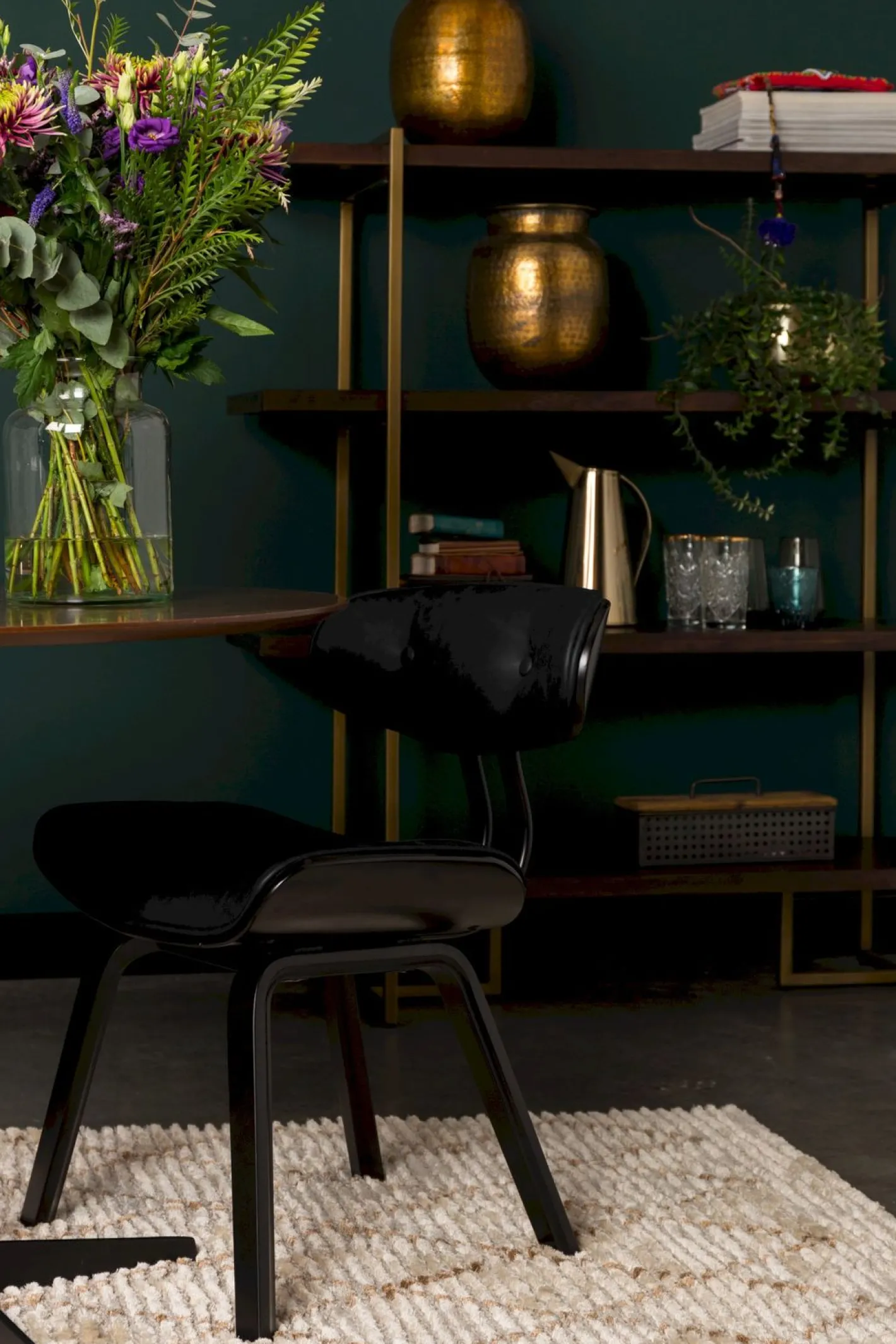 New Dutchbone wood Eetkamerstoel Black