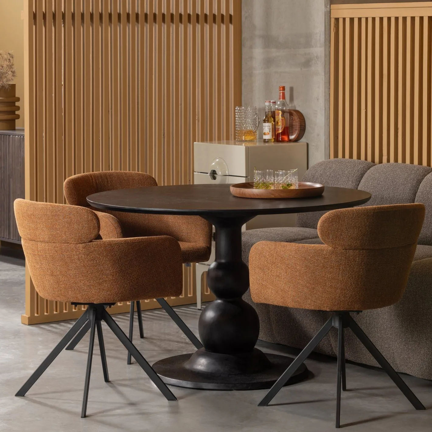 Hot WOOOD Blanco Eettafel zwart