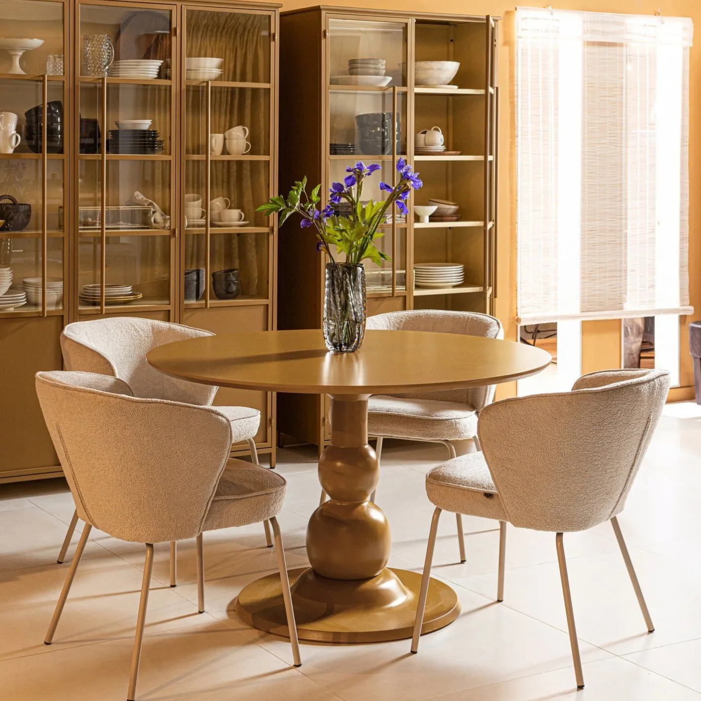 New WOOOD Blanco Eettafel Honey Yellow