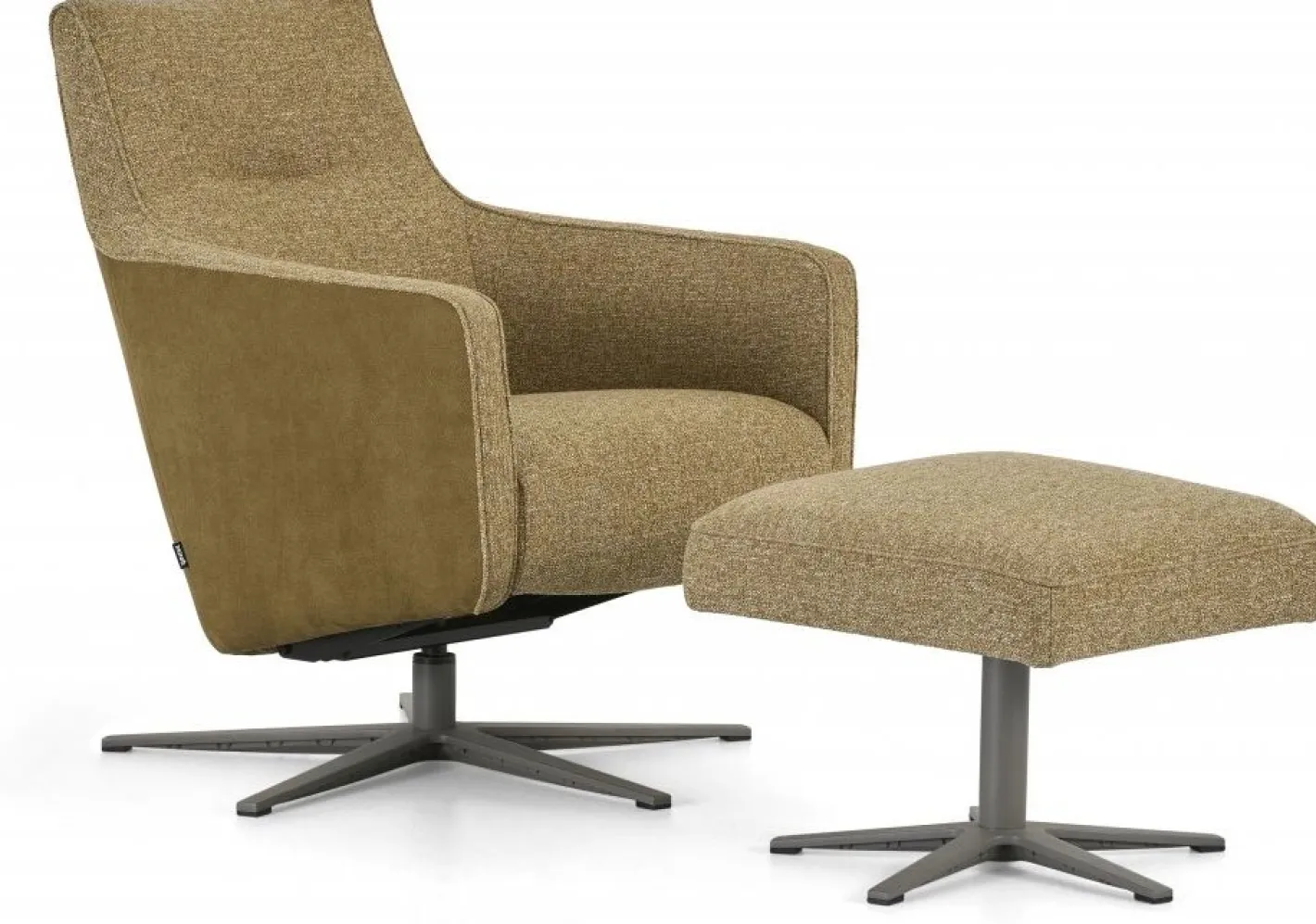 Best Montèl Bliss Draaifauteuil Mustard, Army