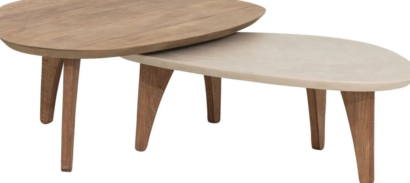 New DTP Home Bliss Salontafelset Naturel, Bruin
