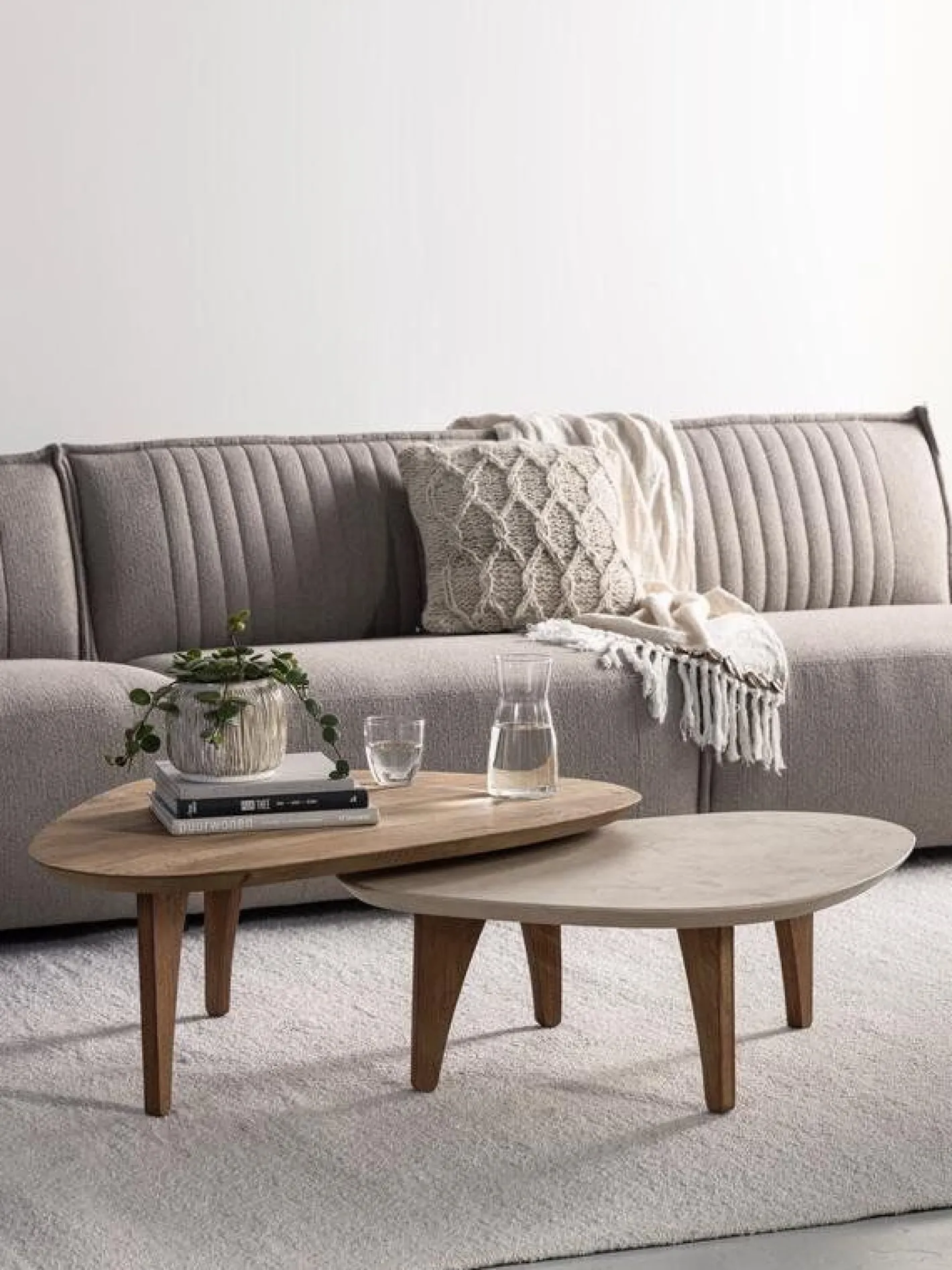 New DTP Home Bliss Salontafelset Naturel, Bruin