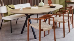 Online Studio HENK Blob Slim X-type Eettafel Natural Light