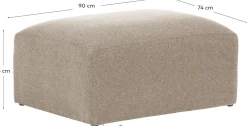 Clearance Kave Home Blok Voetenbank Beige