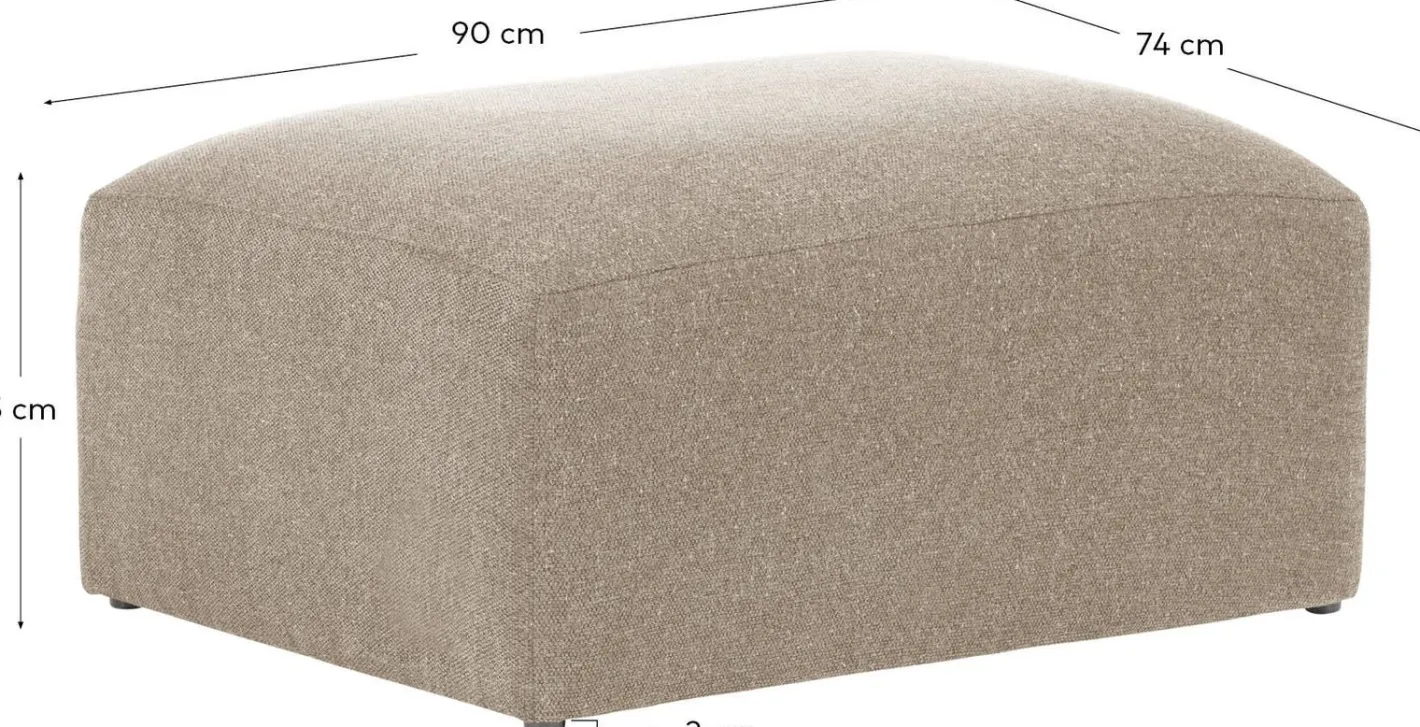 Clearance Kave Home Blok Voetenbank Beige