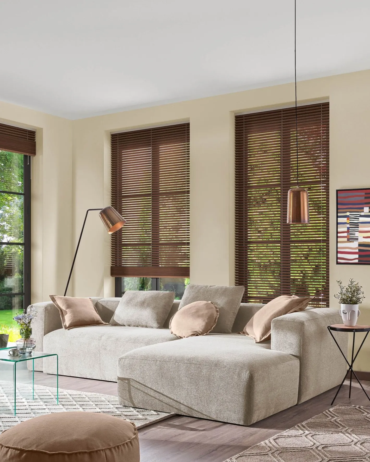 Online Kave Home Blok 4-Zits Hoekbank Beige
