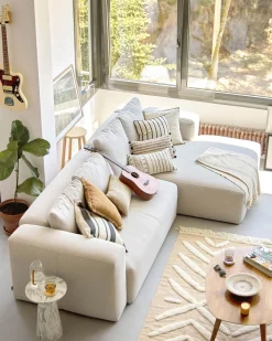 Online Kave Home Blok 4-Zits Hoekbank Beige