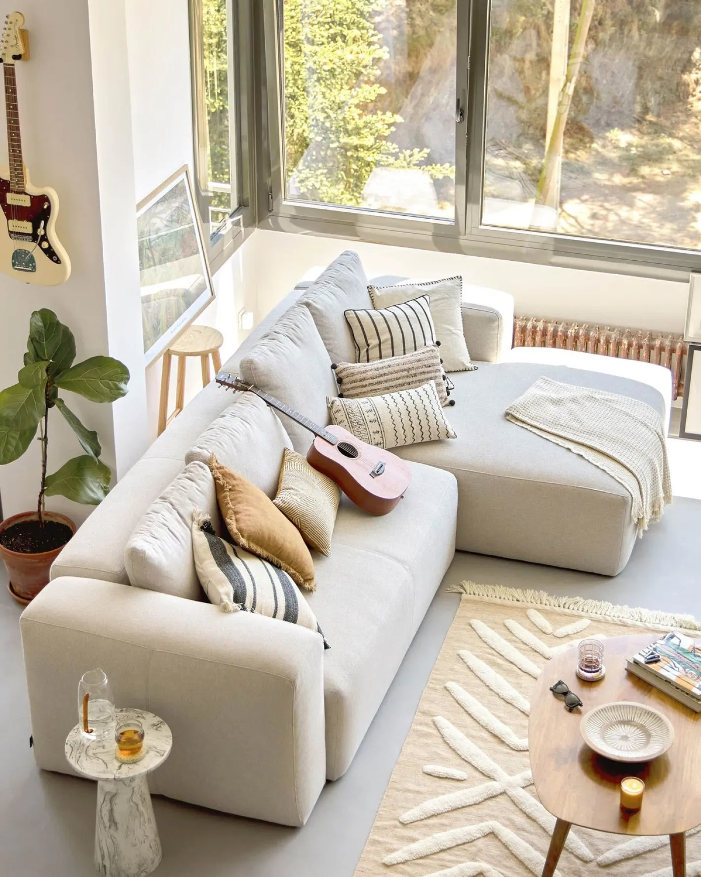 Online Kave Home Blok 4-Zits Hoekbank Beige