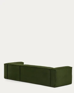 New Kave Home Blok 4-Zits Hoekbank Groen