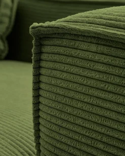 New Kave Home Blok 4-Zits Hoekbank Groen