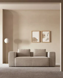 Kave Home Blok 2-Zitsbank Beige