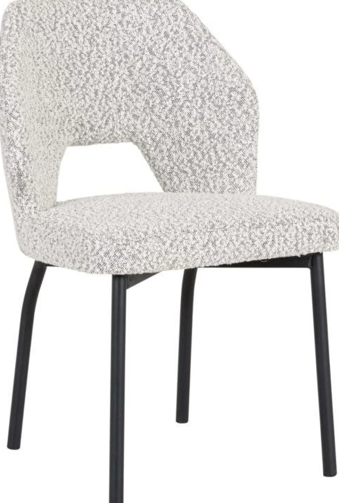 New MUST Living Bloom Eetkamerstoel Bouclé Light Grey
