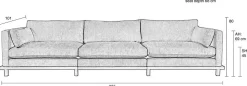 Online Zuiver Blossom 4,5-Zitsbank Moss