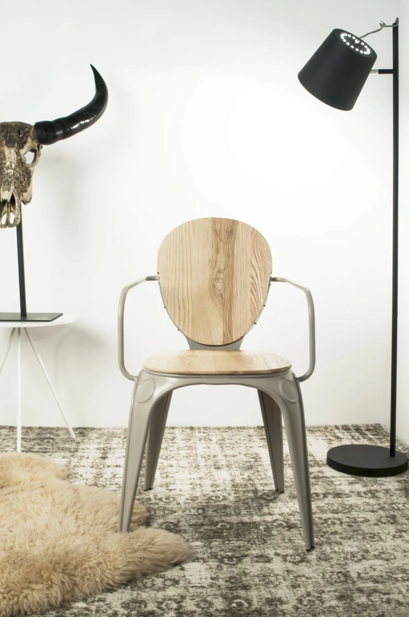 Best Zuiver Bluckle Head Vloerlamp Black