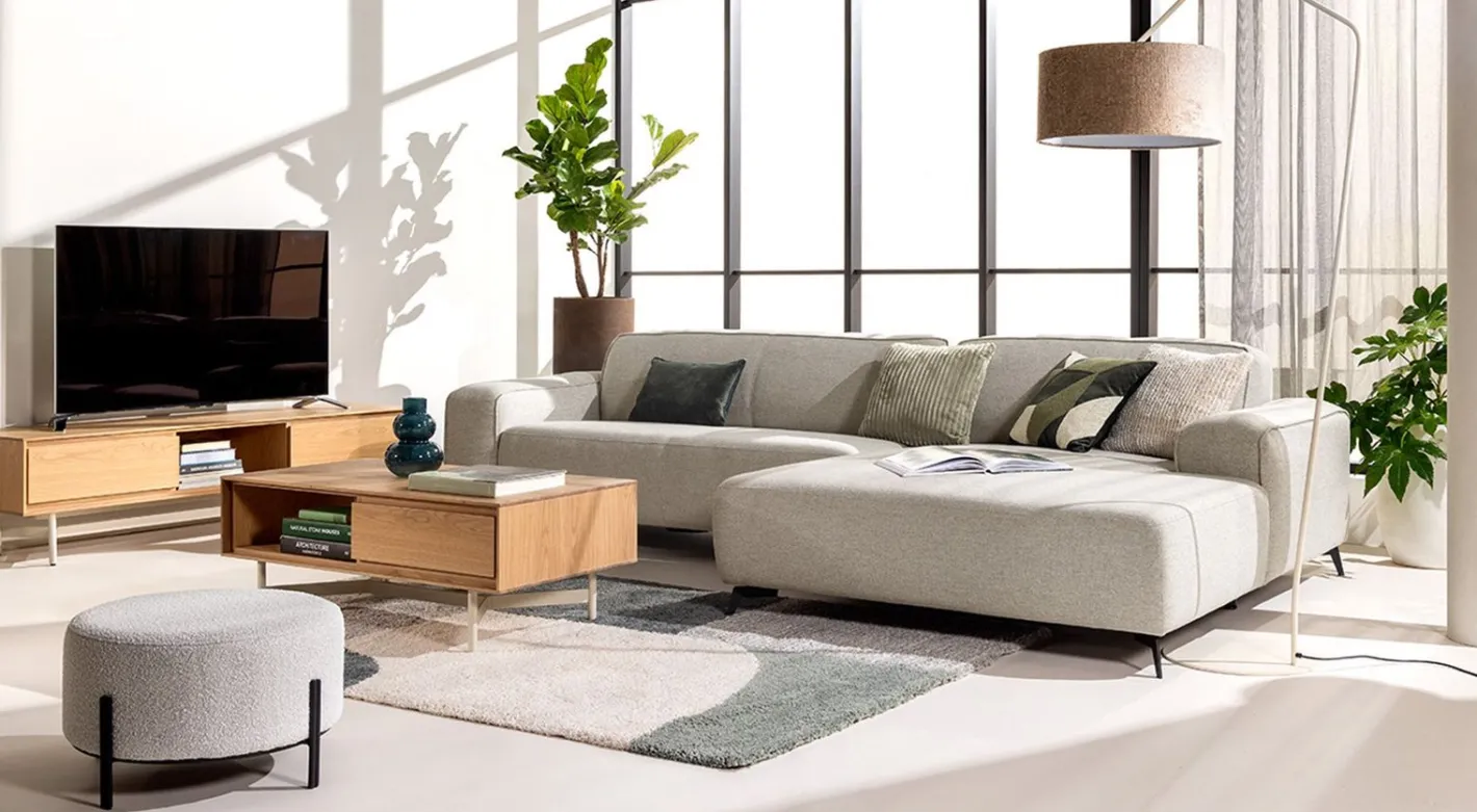 Best Feelings Wonen Boaz Hoekbank Linnen