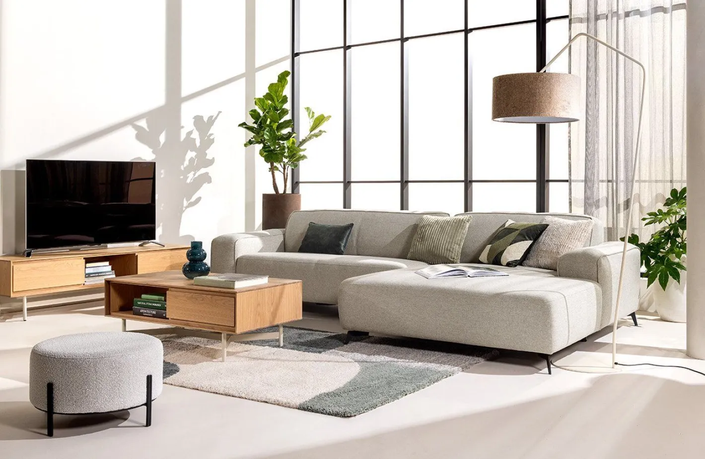 Best Feelings Wonen Boaz Hoekbank Linnen