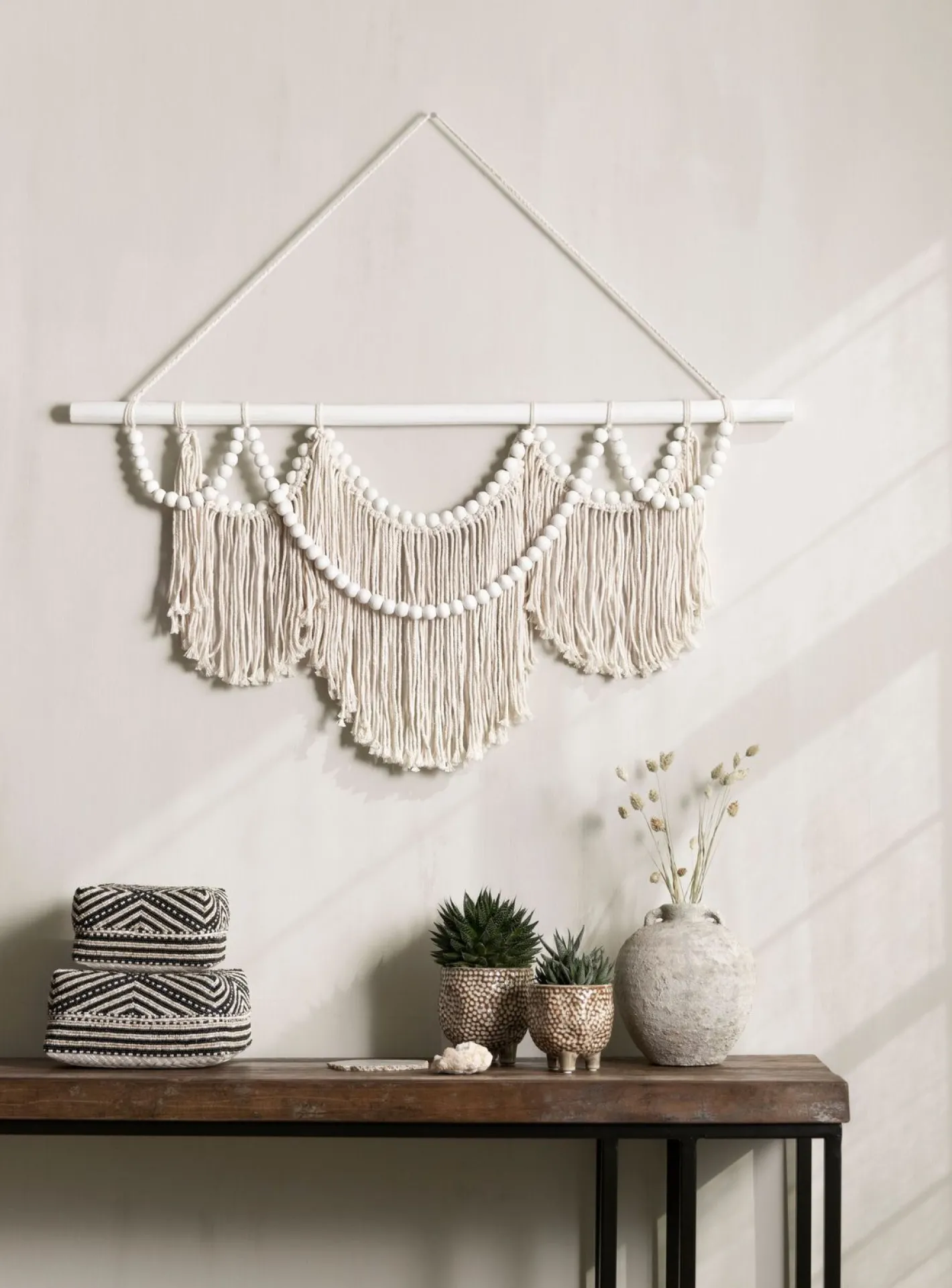 Clearance MUST Living Boho Chic Wanddecoratie White