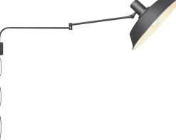 Best Trendhopper Bolder Wandlamp Zwart