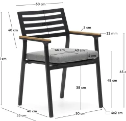 Sale Kave Home Bona Tuinstoel Zwart