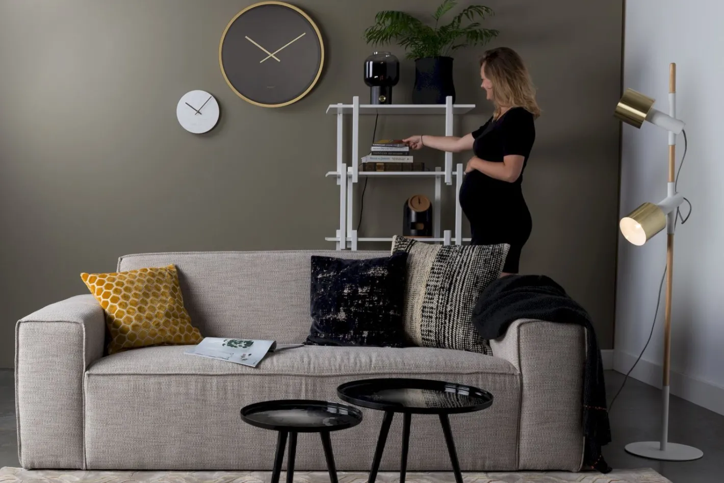 Best Zuiver Bor 2,5-Zitsbank Latte