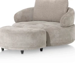 Clearance Henders en Hazel Borgia Draaifauteuil Champagne