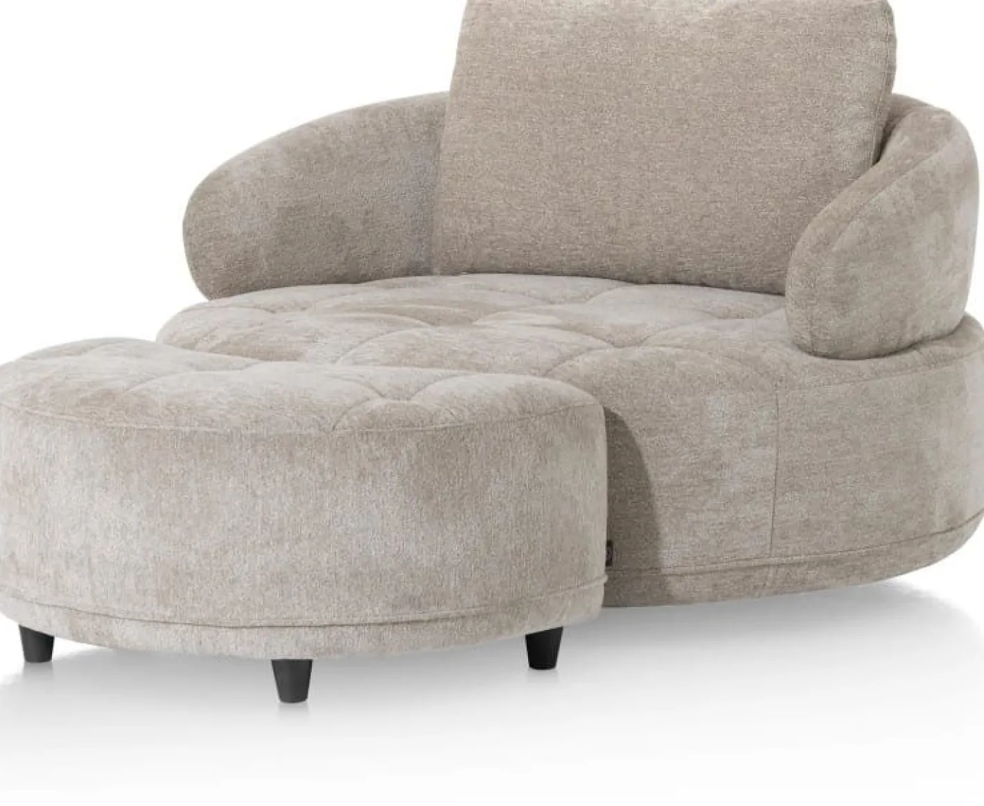 Hot Henders en Hazel Borgia Hocker Champagne