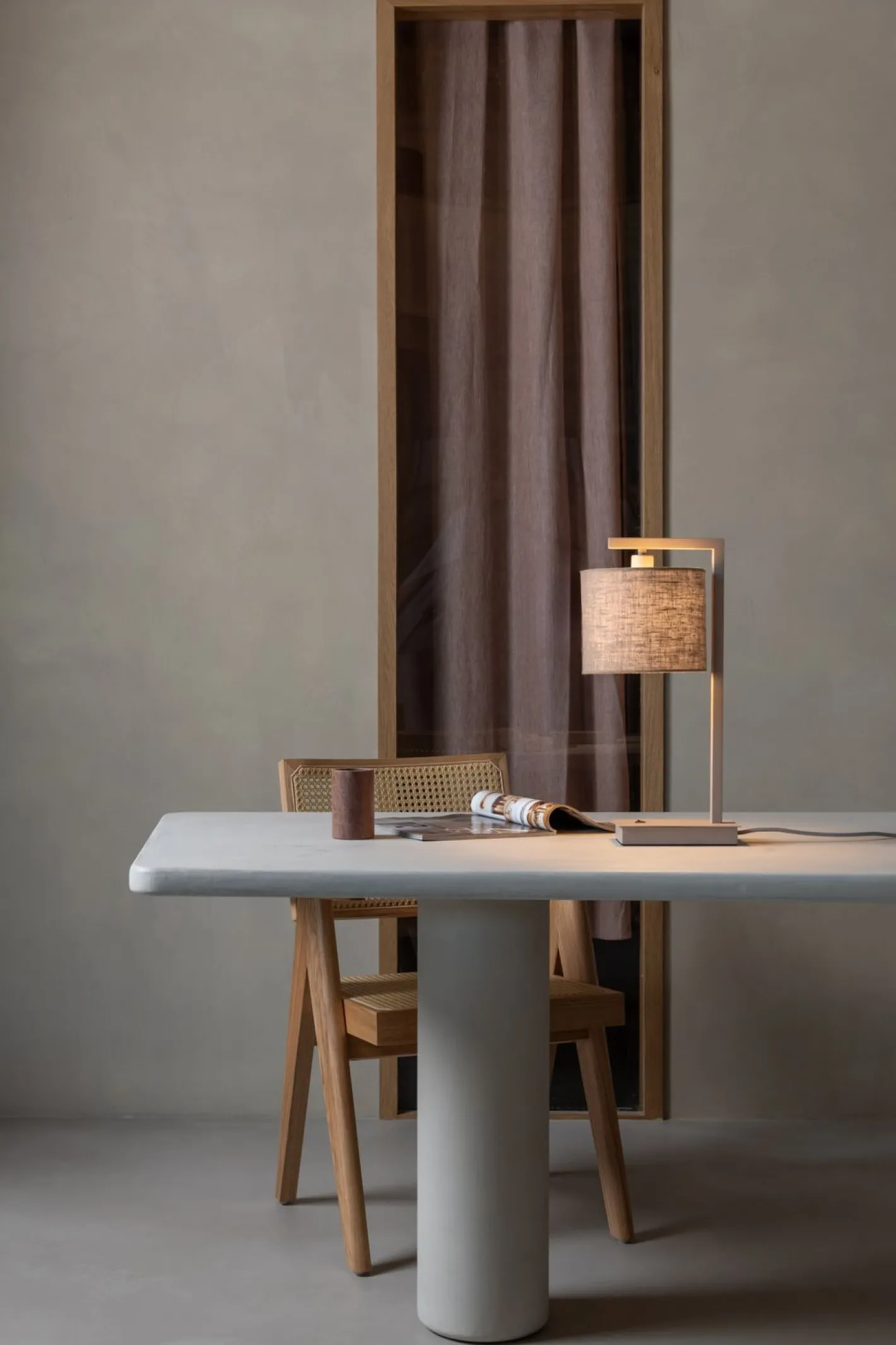 New It's about RoMi Boston Tafellamp Sand, Dark Linen