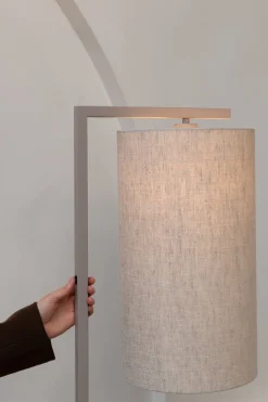 Discount It's about RoMi Boston Vloerlamp Sand, Dark Linen