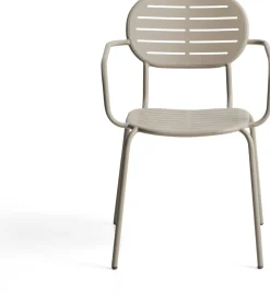 Outlet Kave Home Brai Tuin Armstoel Taupe