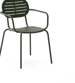 Sale Kave Home Brai Tuin Armstoel Donkergroen