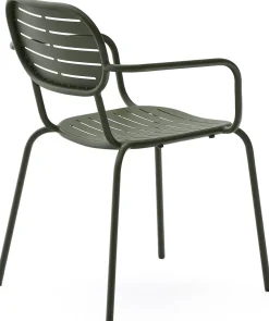 Sale Kave Home Brai Tuin Armstoel Donkergroen