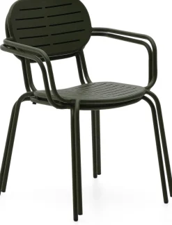 Sale Kave Home Brai Tuin Armstoel Donkergroen