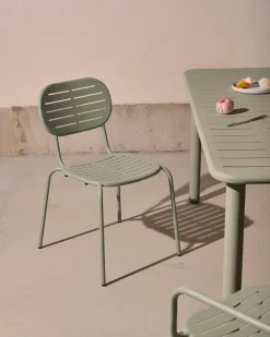 Outlet Kave Home Brai Tuinstoel Turquoise