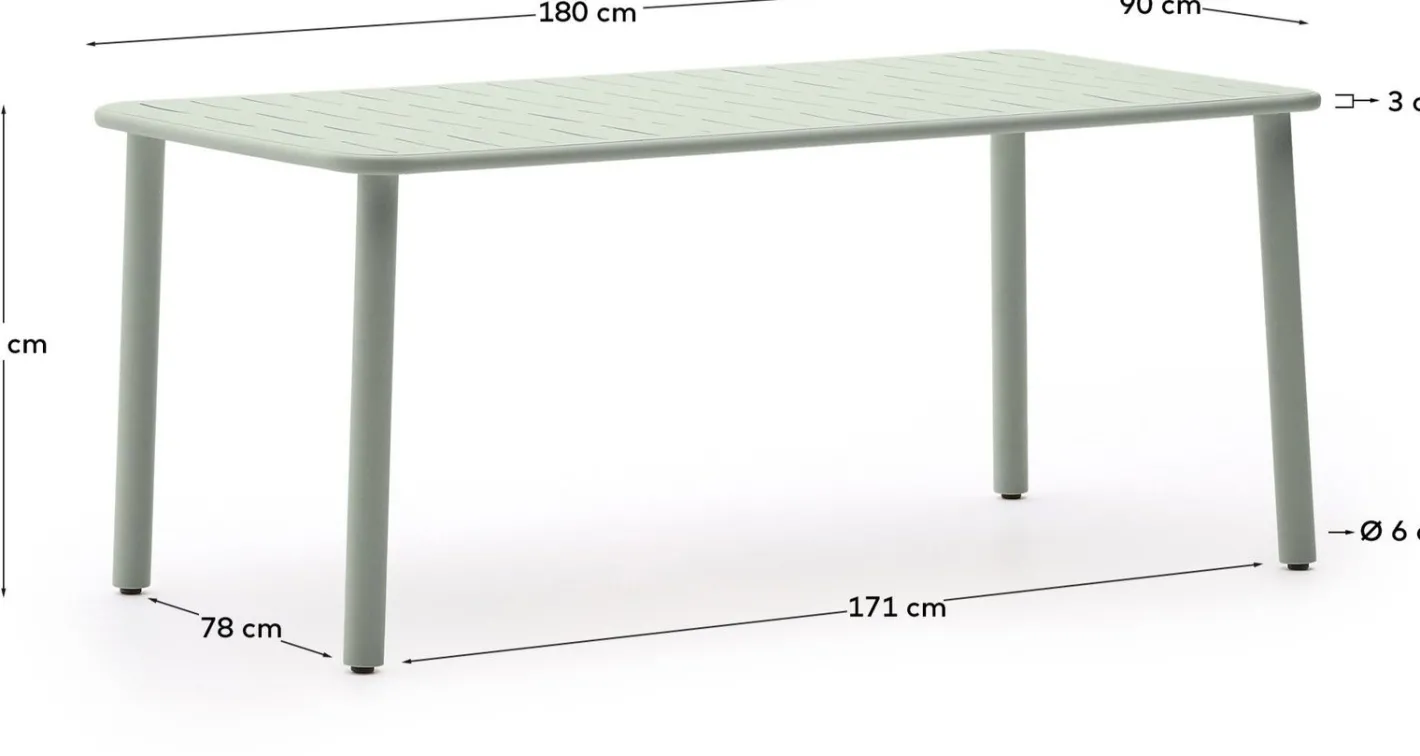 Sale Kave Home Brai Tuintafel Turquoise